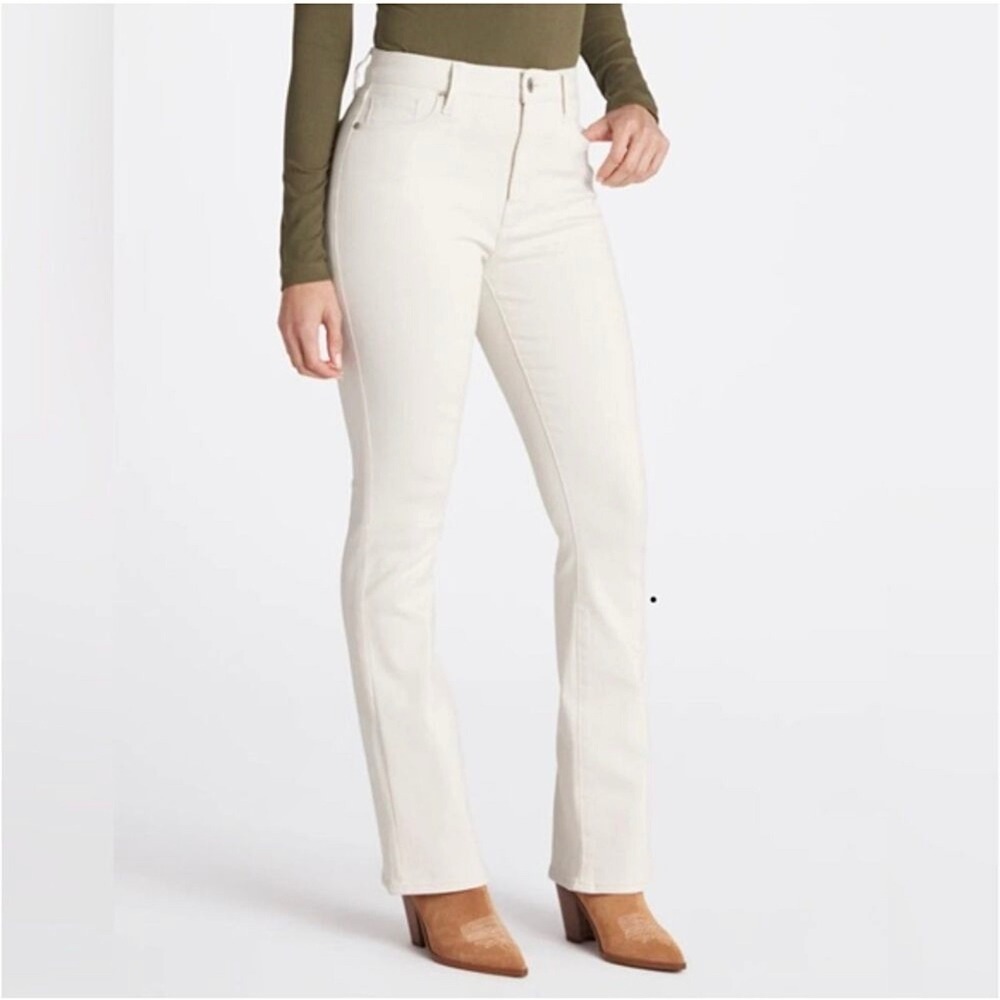 NEW Cosmic Blue Love Cream Heilyn Bootcut Denim Jeans High Rise Stretch Women 33
